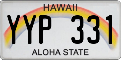 HI license plate YYP331