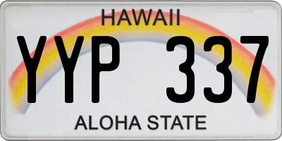 HI license plate YYP337