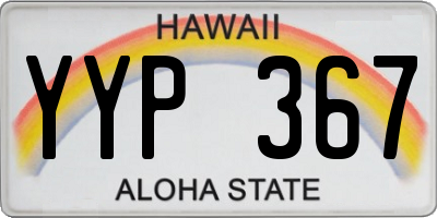 HI license plate YYP367