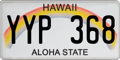 HI license plate YYP368