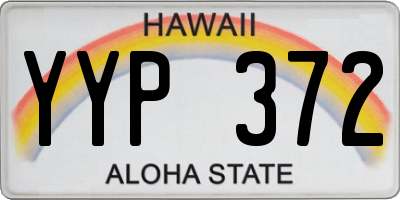 HI license plate YYP372