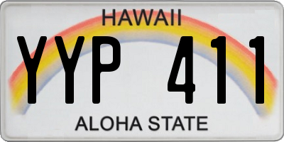 HI license plate YYP411