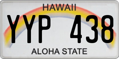 HI license plate YYP438