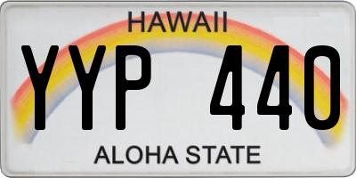 HI license plate YYP440