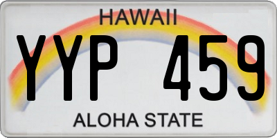 HI license plate YYP459