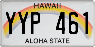 HI license plate YYP461