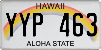 HI license plate YYP463