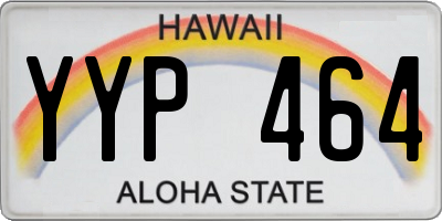 HI license plate YYP464