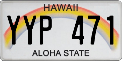 HI license plate YYP471
