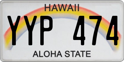 HI license plate YYP474