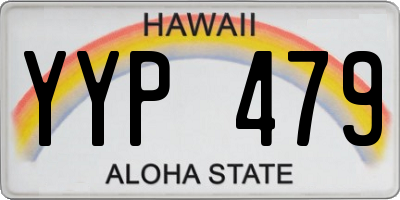 HI license plate YYP479