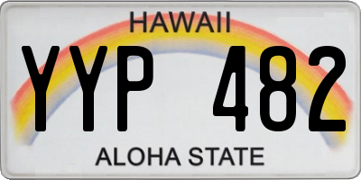HI license plate YYP482