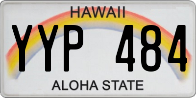HI license plate YYP484