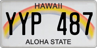 HI license plate YYP487