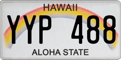 HI license plate YYP488