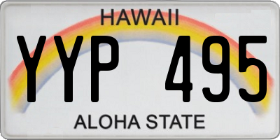 HI license plate YYP495
