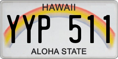 HI license plate YYP511