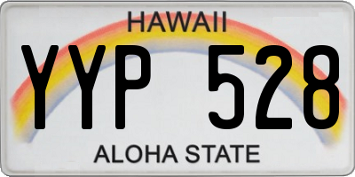 HI license plate YYP528