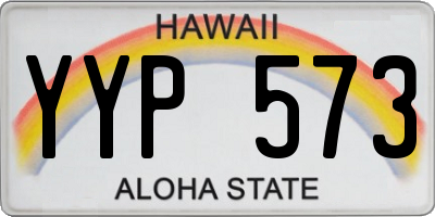 HI license plate YYP573