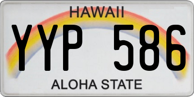 HI license plate YYP586