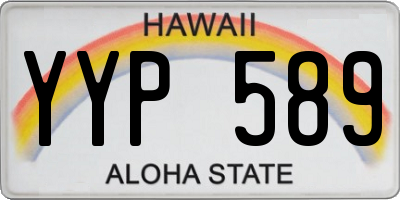 HI license plate YYP589