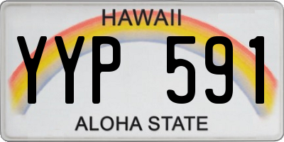 HI license plate YYP591