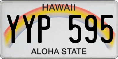 HI license plate YYP595