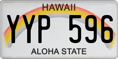 HI license plate YYP596