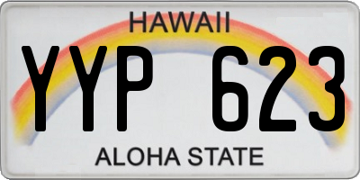 HI license plate YYP623