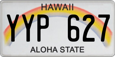HI license plate YYP627