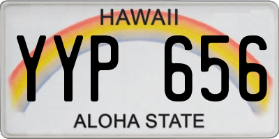 HI license plate YYP656