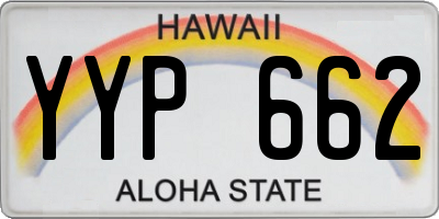 HI license plate YYP662