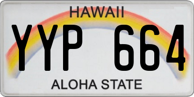 HI license plate YYP664