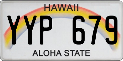 HI license plate YYP679
