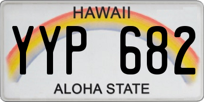 HI license plate YYP682