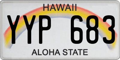 HI license plate YYP683