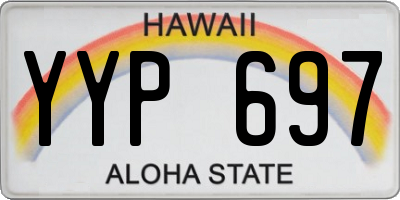 HI license plate YYP697