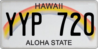 HI license plate YYP720