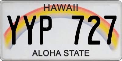 HI license plate YYP727