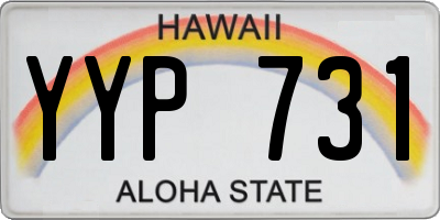 HI license plate YYP731