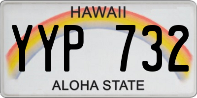 HI license plate YYP732