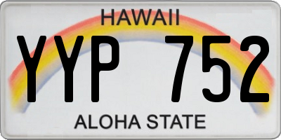 HI license plate YYP752