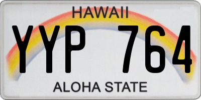HI license plate YYP764