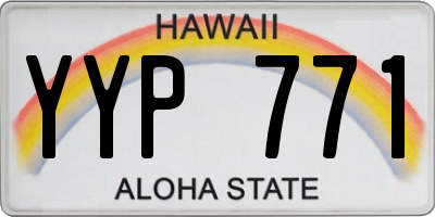 HI license plate YYP771