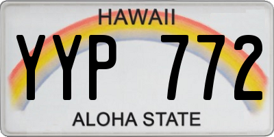 HI license plate YYP772