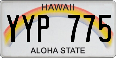 HI license plate YYP775