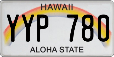 HI license plate YYP780
