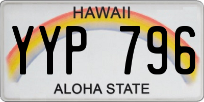 HI license plate YYP796