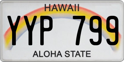 HI license plate YYP799
