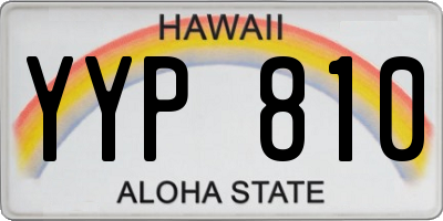 HI license plate YYP810